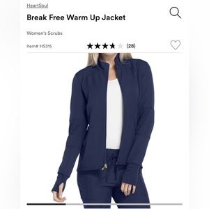 Navy Blue Medium Scrub Jacket - Used Very Good Condition